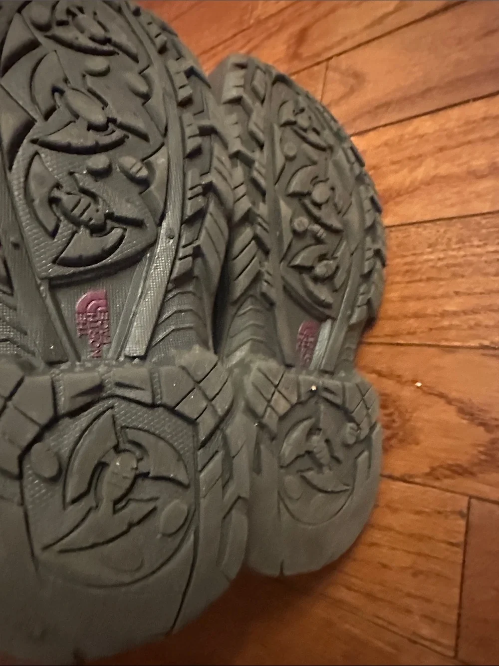The North Face Kids Purple and Gray Snow Boots